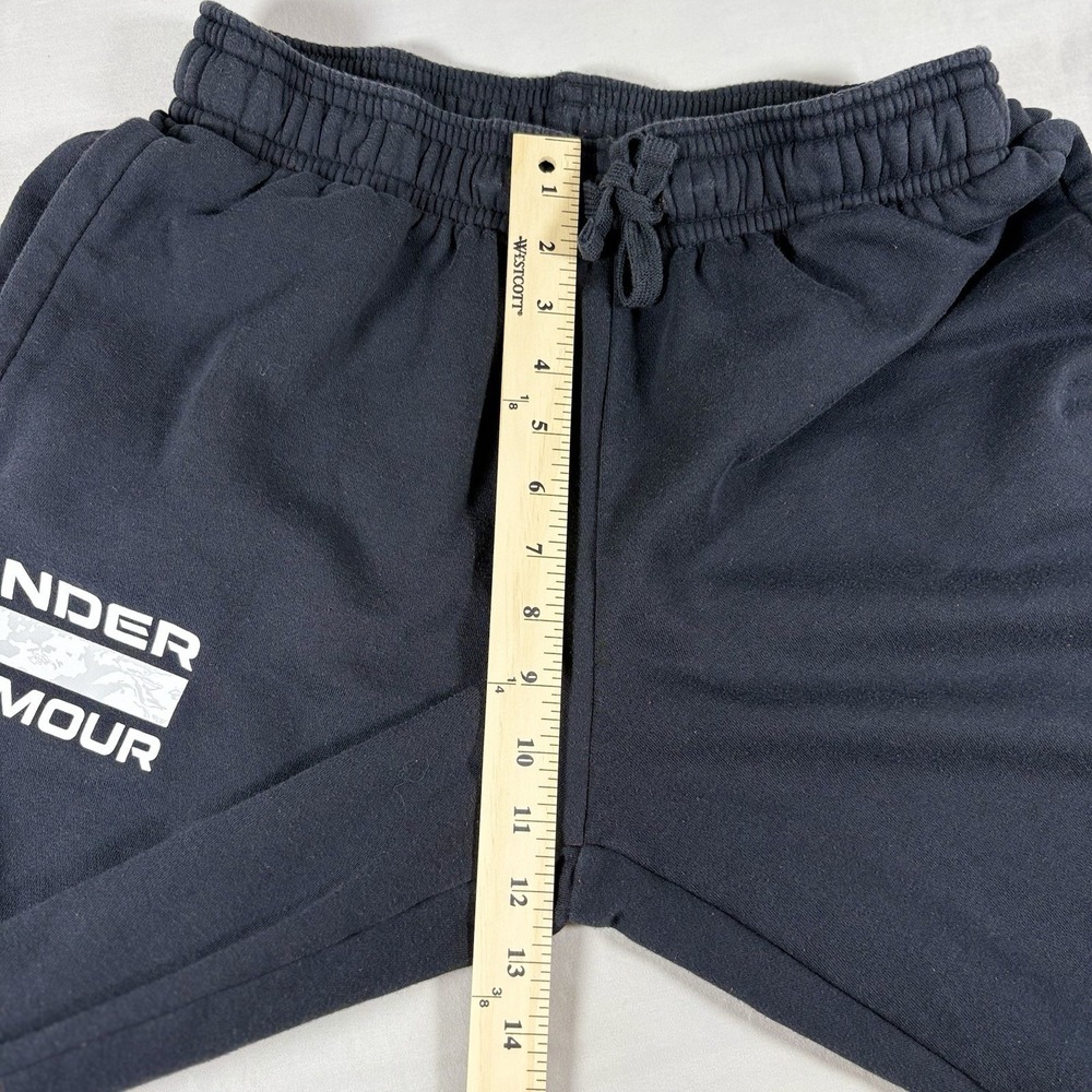 Under Armour Fleece Jogger Sweatpants Mens M Black Graphic Logo Athletic Pants - Picture 12 of 14